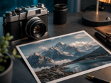 Photo source basse résolution d'un paysage